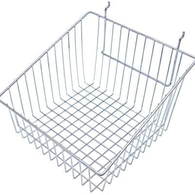 Slatwall Wire Basket - Sloping Slides