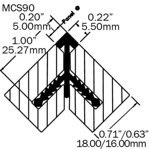 Stickman Corner Protection - 90° Square Corner Without Back Legs - Image 2