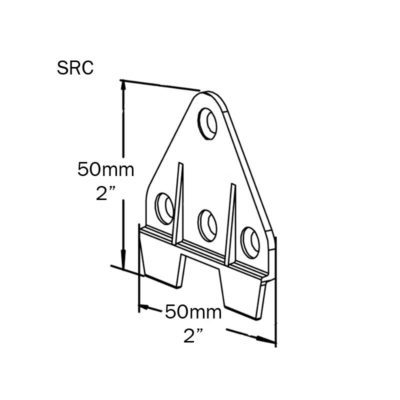 Split Batten Clip for 4mm Split Batten