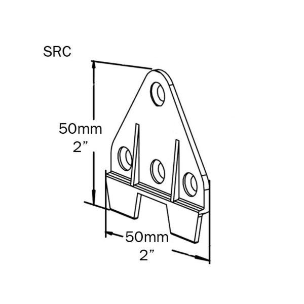 Split Batten Clip for 4mm Split Batten