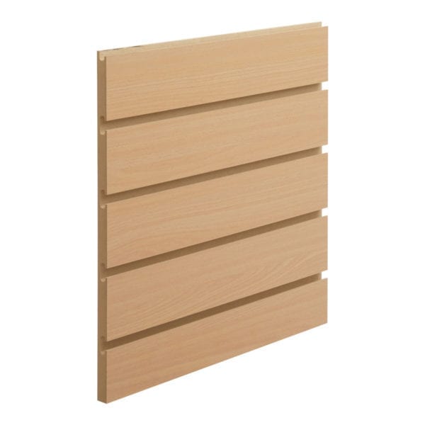 beech finish slatwall with inserts