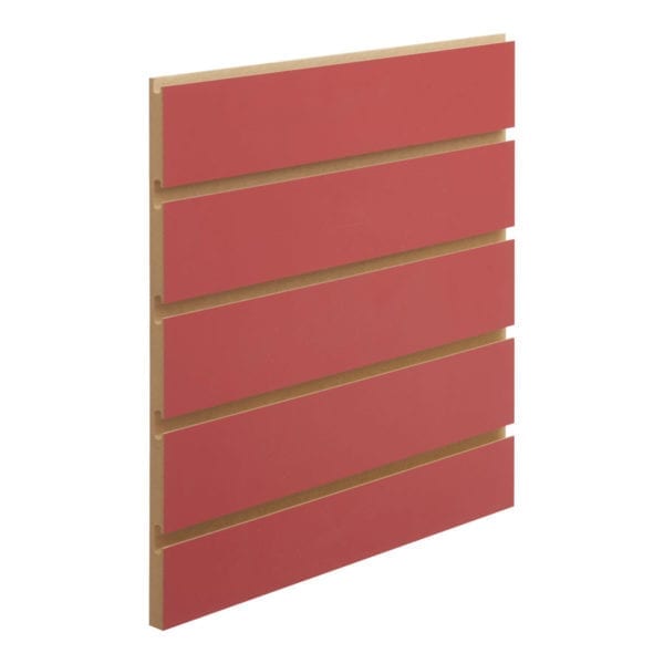 Red MDF Slatwall 2400L x 1200H (Olympia Red)