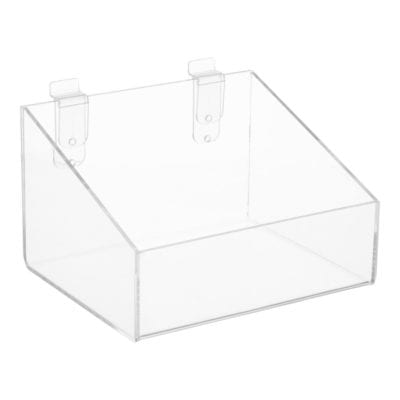 Deep Display Bin With Sloping Sides