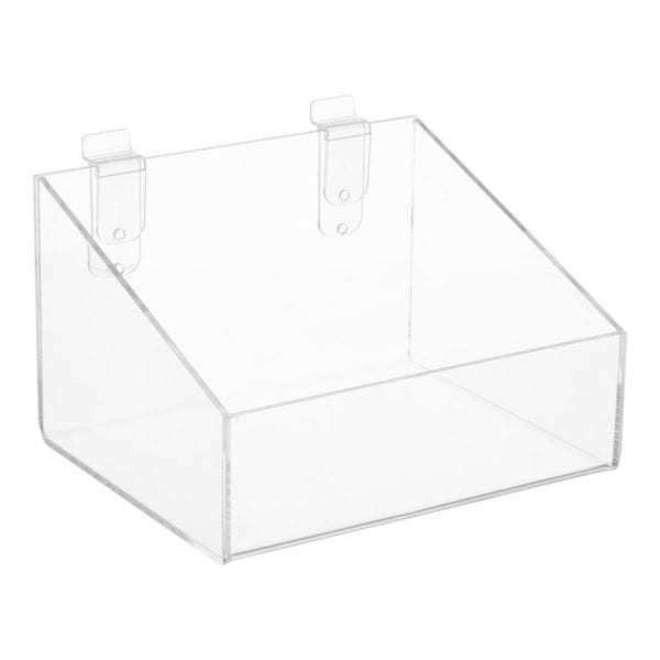 Deep Display Bin With Sloping Sides