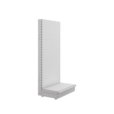 S-Mart 665L x 1500H Single-Sided Gondola Shelving Bay with Plain Back Panels