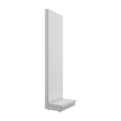 S-Mart 665L x 2400H Single-Sided Gondola Shelving Bay with Plain Back Panels