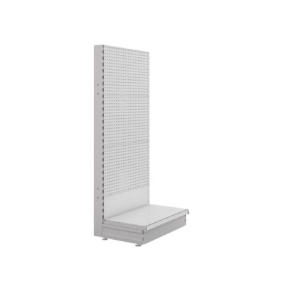 S-Mart 665L x 1500H Single-Sided Gondola Shelving Bay with Volcano Back Panels