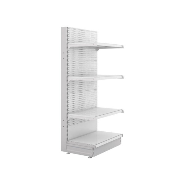 S-Mart 665L x 1500H Single-Sided Gondola Shelving Bay with Volcano Back Panels - Image 2