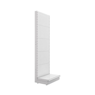 S-Mart 665L x 2100H Single-Sided Gondola Shelving Bay with Volcano Back Panels
