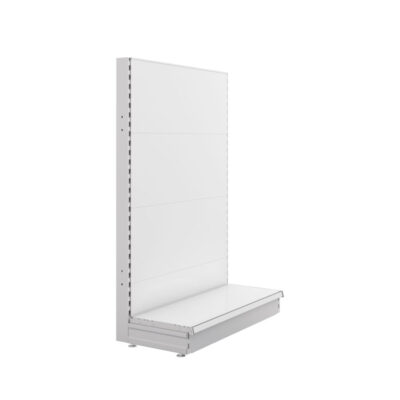 S-Mart 1000L x 1500H Single-Sided Gondola Shelving Bay with Plain Back Panels