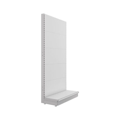 S-Mart 1000L x 2100H Single-Sided Gondola Shelving Bay with Plain Back Panels