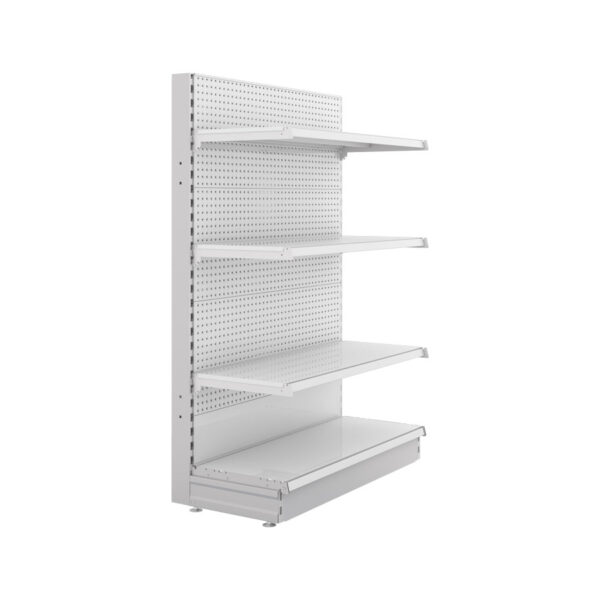 S-Mart 1000L x 1500H Single-Sided Gondola Shelving Bay with Volcano Back Panels - Image 2