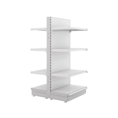 S-Mart 665mm Gondola Shelving Bays - Gloss White