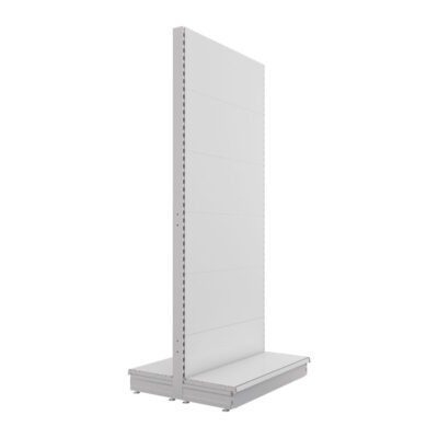 S-Mart 1000L x 2400H Double-Sided Gondola Shelving Bay with Plain Back Panels