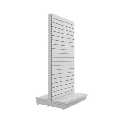 S-Mart 1000L x 2100H Double-Sided Gondola Shelving Bay with Slatwall Back Panels