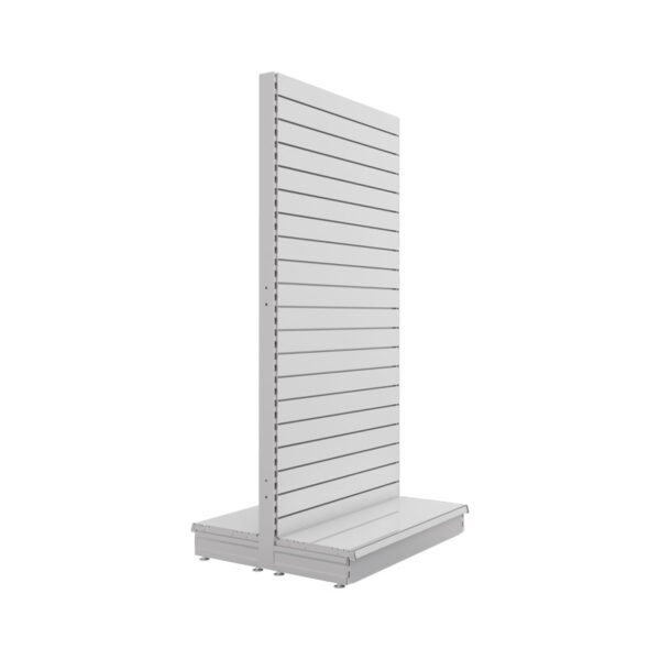 S-Mart 1000L x 2100H Double-Sided Gondola Shelving Bay with Slatwall Back Panels
