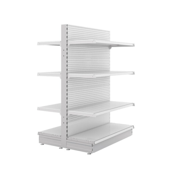 S-Mart 1000L x 1500H Double-Sided Gondola Shelving Bay with Volcano Back Panels - Image 2