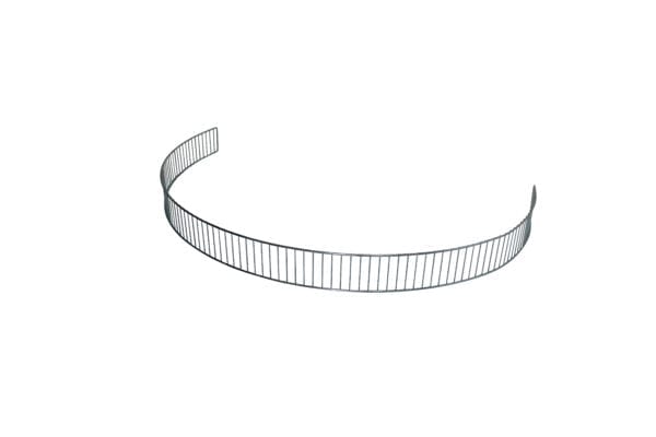 Radius Wire End Shelf Front