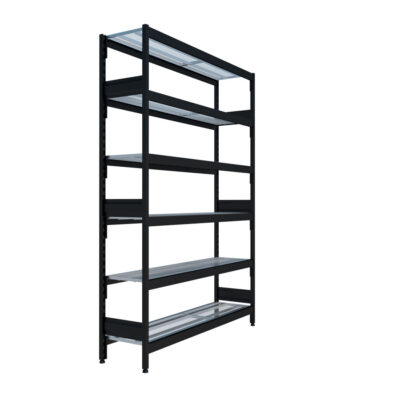 ADP Longspan Shelving Bay 400W x 2210H With 6 x Wire Shelves - Choose Bay Length