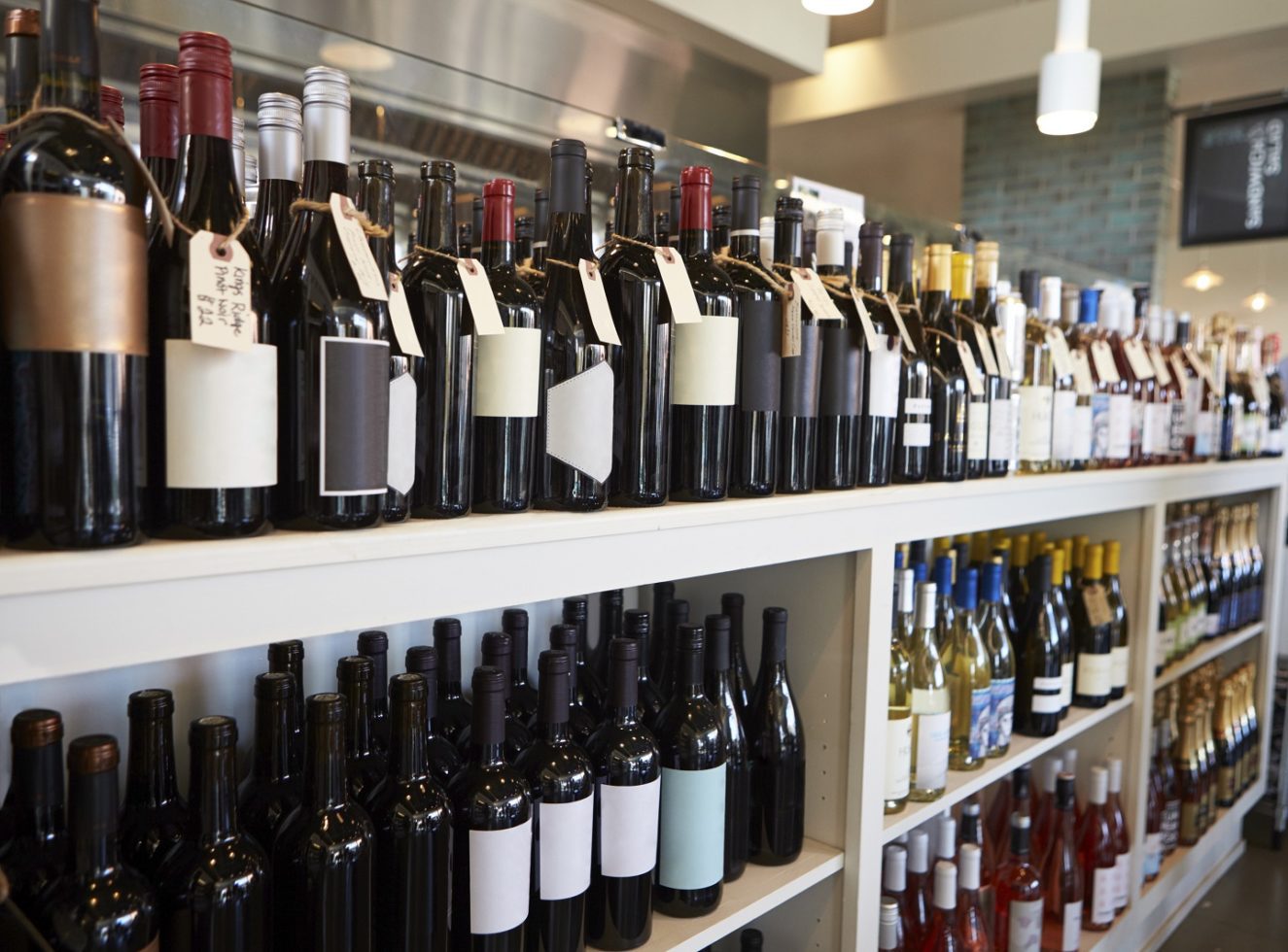 Wine store shelving in Australia