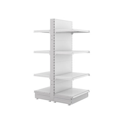 S-Mart 600mm Gondola Shelving Bays - Gloss White