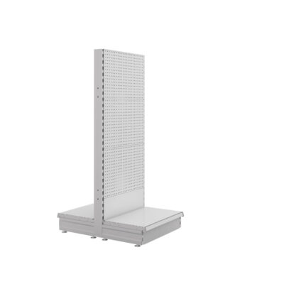 S-Mart 600L x 1500H Double-Sided Gondola Shelving Bay with Volcano Back Panels