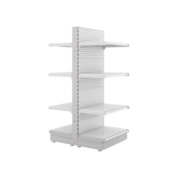S-Mart 600L x 1500H Double-Sided Gondola Shelving Bay with Volcano Back Panels - Image 3