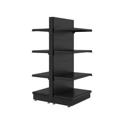 S-Mart 665mm Gondola Shelving Bays - Matt Black