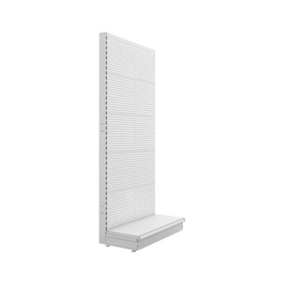 S-Mart 914L x 2100H Single-Sided Gondola Shelving Bay with Volcano Back Panels