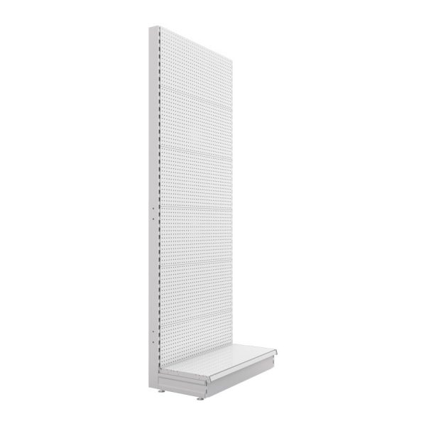 S-Mart 914L x 2400H Single-Sided Gondola Shelving Bay with Volcano Back Panels