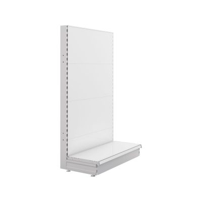 S-Mart 914L x 1500H Single-Sided Gondola Shelving Bay with Plain Back Panels