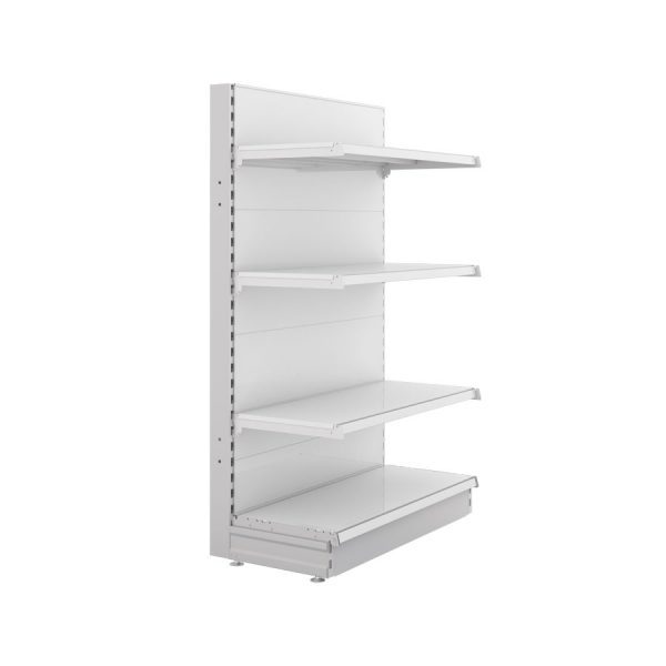 S-Mart 914L x 1500H Single-Sided Gondola Shelving Bay with Plain Back Panels - Image 2
