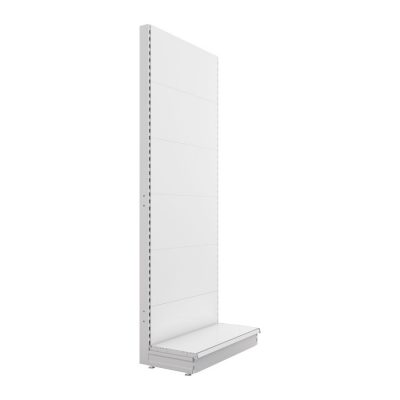 S-Mart 914L x 2400H Single-Sided Gondola Shelving Bay with Plain Back Panels