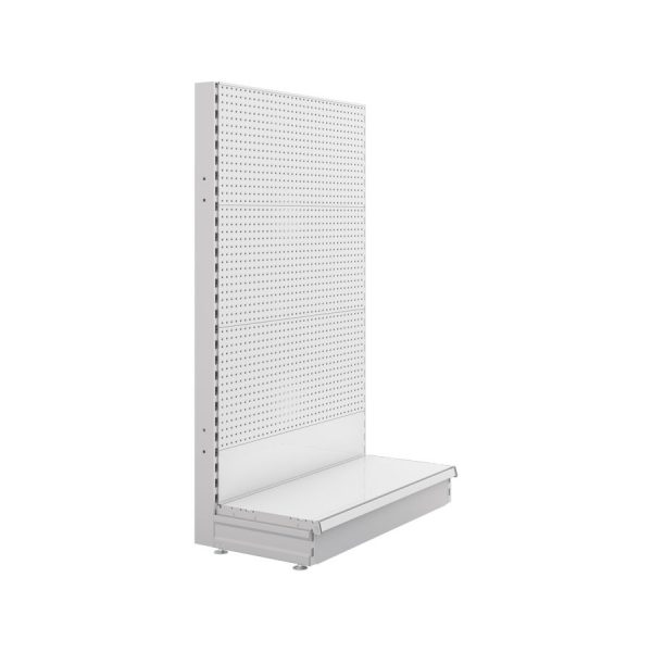 S-Mart 914L x 1500H Single-Sided Gondola Shelving Bay with Volcano Back Panels