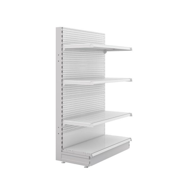 S-Mart 914L x 1500H Single-Sided Gondola Shelving Bay with Volcano Back Panels - Image 2