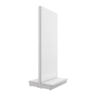 S-Mart 914L x 2400H Double-Sided Gondola Shelving Bay with Plain Back Panels