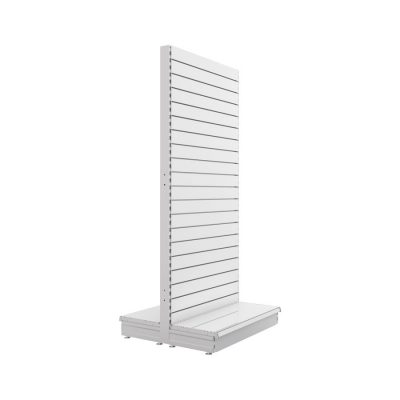 S-Mart 914L x 2100H Double-Sided Gondola Shelving Bay with Slatwall Back Panels