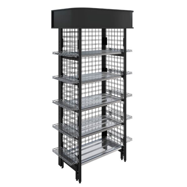densed end unit with top hood with shelf tray