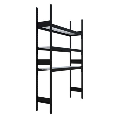 Liquor Coolroom Shelving Bays With 3 x Wire Shelves - 1500L x 400D x 2210H