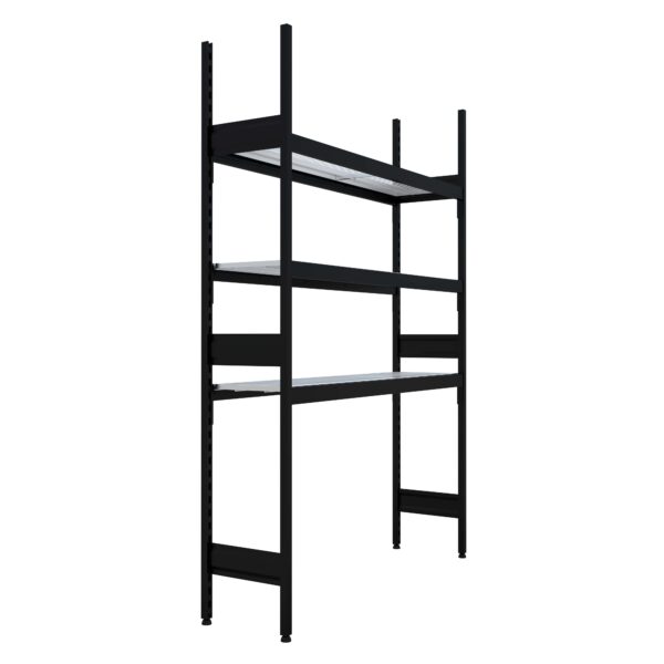 Liquor Coolroom Shelving Bays With 3 x Wire Shelves - 1500L x 400D x 2210H