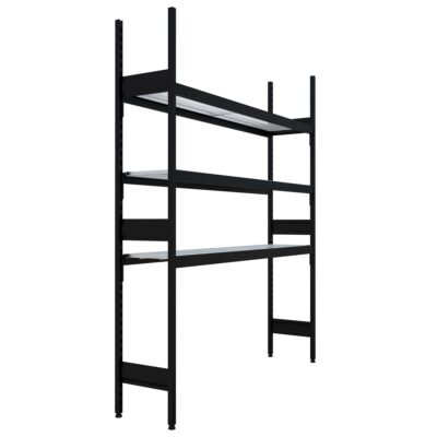 Liquor Coolroom Shelving Bays With 3 x Wire Shelves - 1830x 400D x 2210H