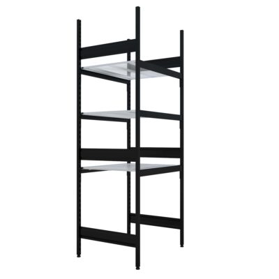 Liquor Coolroom Shelving Bays With 3 x Wire Shelves - 914L x 750D x 2410H