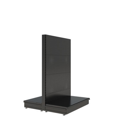 S-Mart 1000L x 1500H Double-Sided Gondola Shelving Bay with Volcano Back Panels