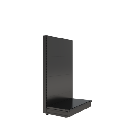 S-Mart 1000L x 1500H Single-Sided Gondola Shelving Bay with Plain Back Panels