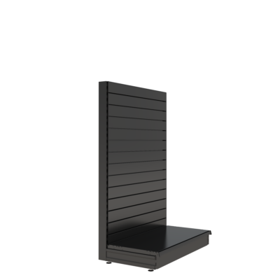 S-Mart 1000L x 1500H Single-Sided Gondola Shelving Bay with Slatwall Back Panels