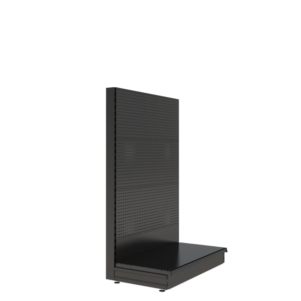 S-Mart 1000L x 1500H Single-Sided Gondola Shelving Bay with Volcano Back Panels