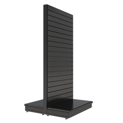 S-Mart 1000L x 2100H Double-Sided Gondola Shelving Bay with Slatwall Back Panels