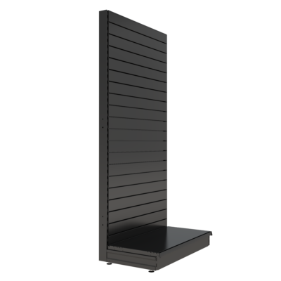 S-Mart 1000L x 2100H Single-Sided Gondola Shelving Bay with Slatwall Back Panels
