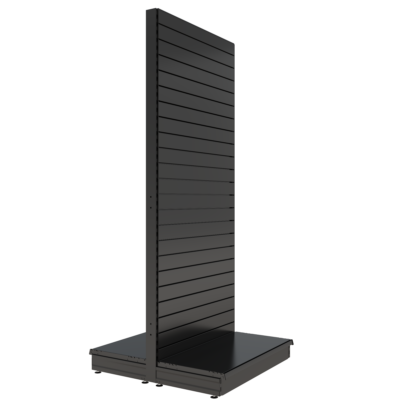 S-Mart 1000L x 2400H Double-Sided Gondola Shelving Bay with Slatwall Back Panels