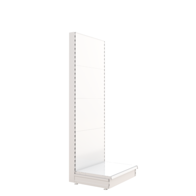 S-Mart 665L x 1800H Single-Sided Gondola Shelving Bay with Plain Back Panels
